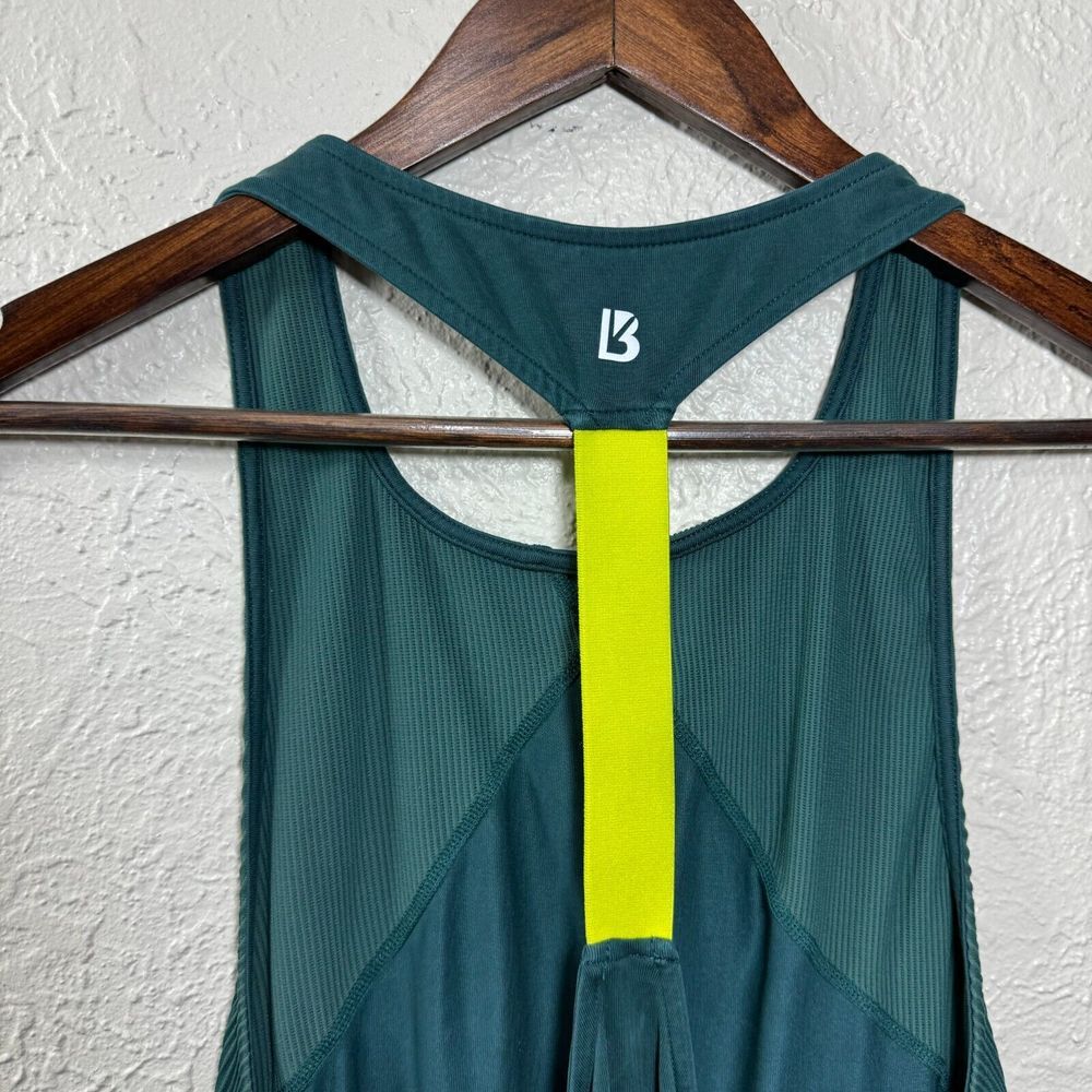 BuffBunny Collection Racerback Tank Top XS Modal Neon T-Strap Ribbed Hunter Gym - Picture 6 of 10